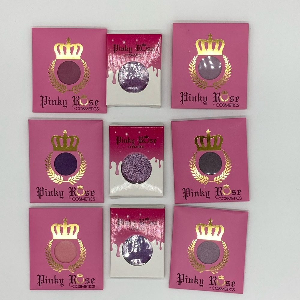 Pinky Rose single lot bundle eyeshadows in pinks and purples!